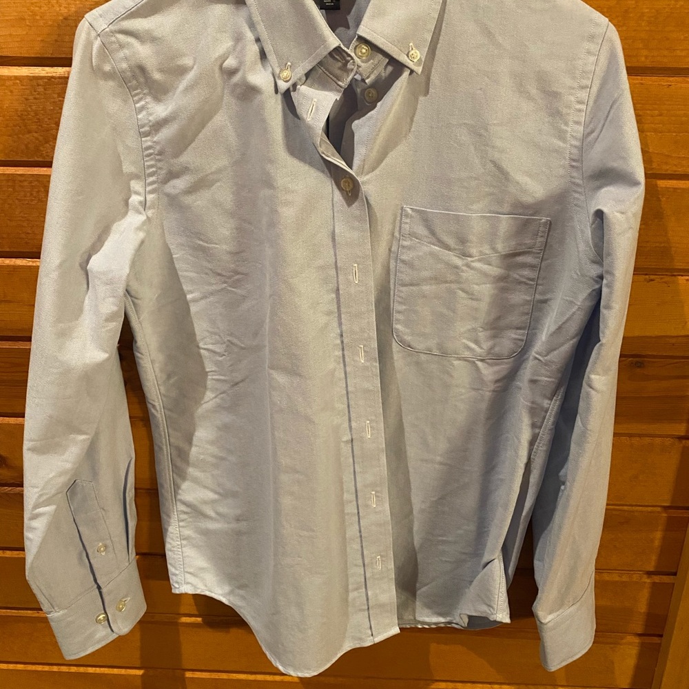 BRAND NEW light blue collared button up. Size small. From Lands End.